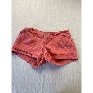 Union Bay Y2K Low Rise Casual Beach Short Shorts Juniors Size 3 Orange Chino